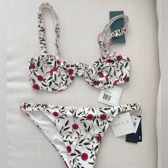 NWT Agua Bendita Hedera Print Bikini Top and Bottom - Picture 2 of 5